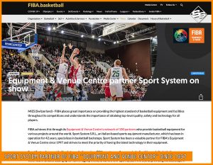 Sport System partner of FIBA "Equipment and Venue Center" since 1997